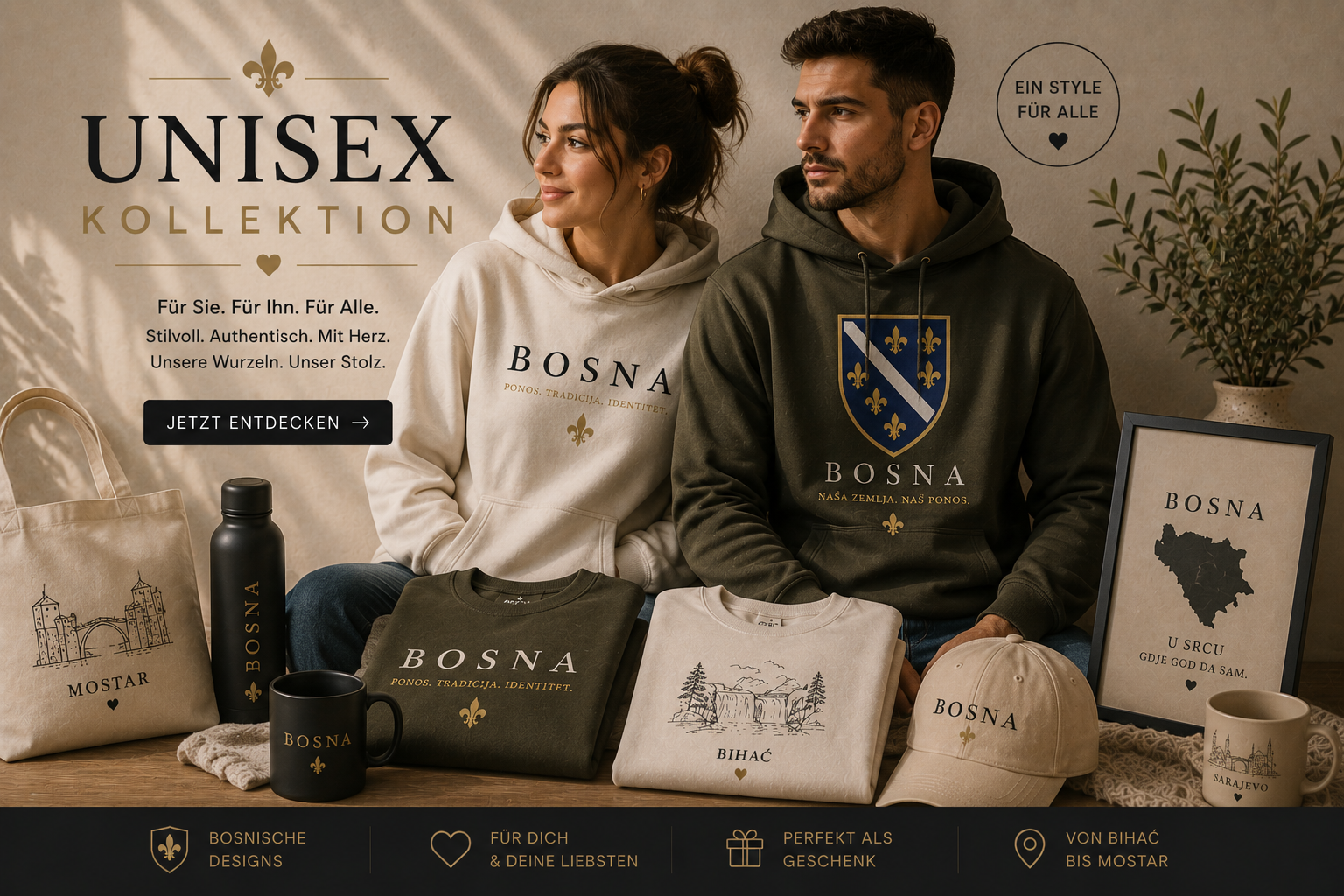 Balkan Stadte Unisex Bosnien