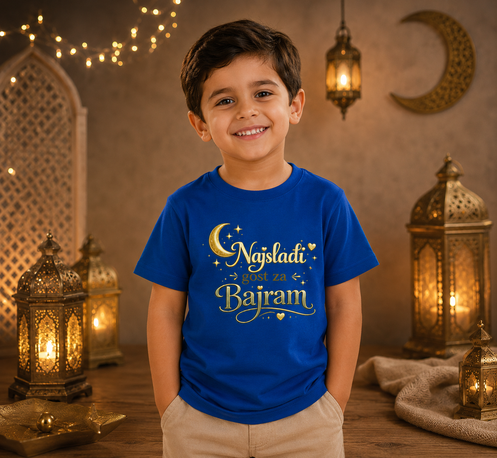 🇧🇦 Najslađi gost za Bajram – Kinder Basic majica | Eid majica
