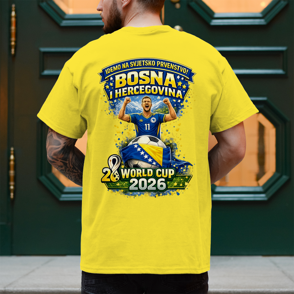 Herren T-Shirt – Bosnien | Design 01  | Rückenprint