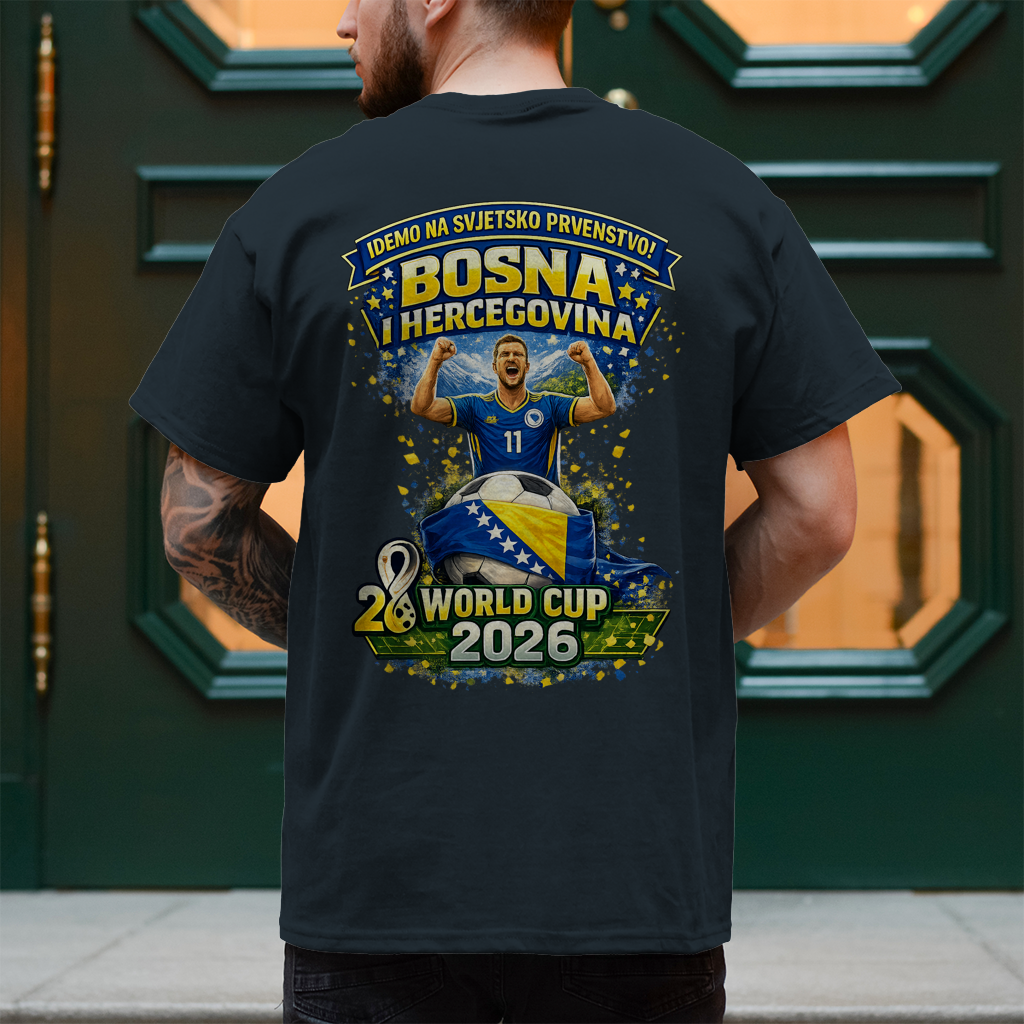Herren T-Shirt – Bosnien | Design 01  | Rückenprint