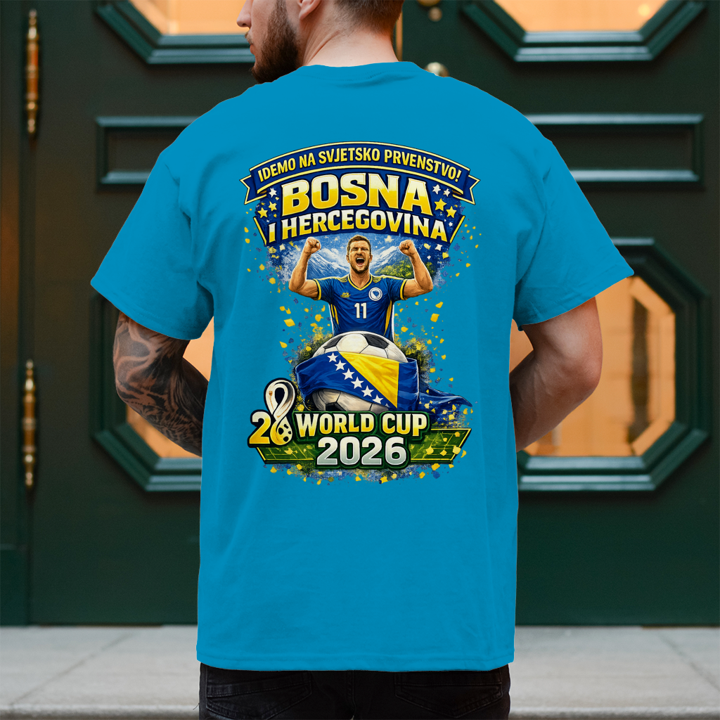 Herren T-Shirt – Bosnien | Design 01  | Rückenprint