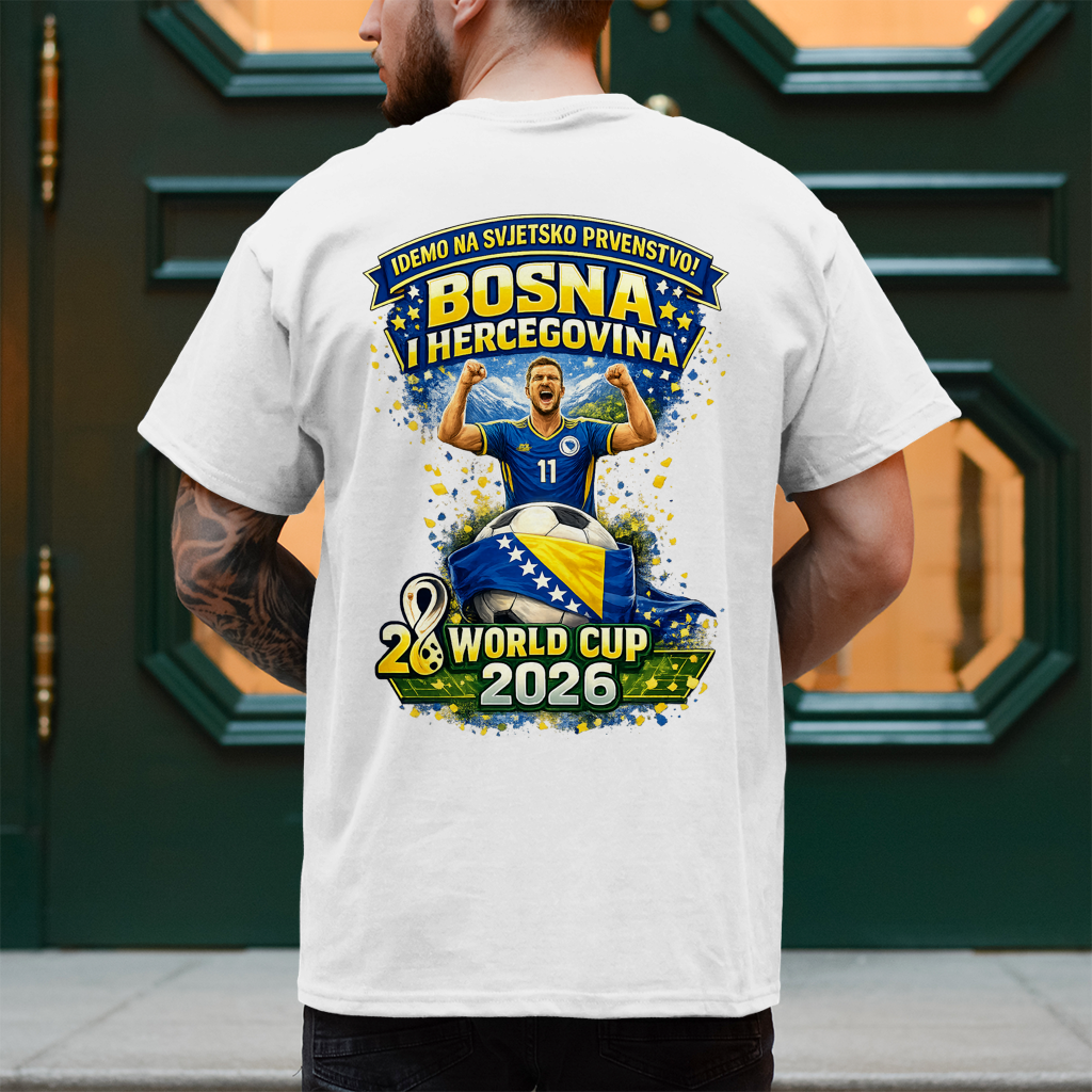 Herren T-Shirt – Bosnien | Design 01  | Rückenprint