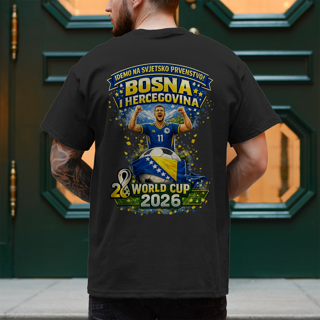 Herren T-Shirt – Bosnien | Design 01  | Rückenprint