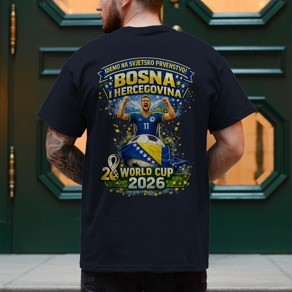 Herren T-Shirt – Bosnien | Design 01  | Rückenprint
