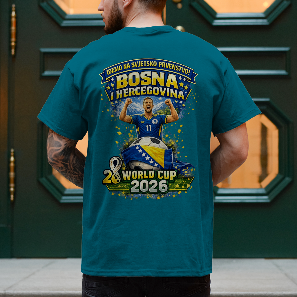 Herren T-Shirt – Bosnien | Design 01  | Rückenprint