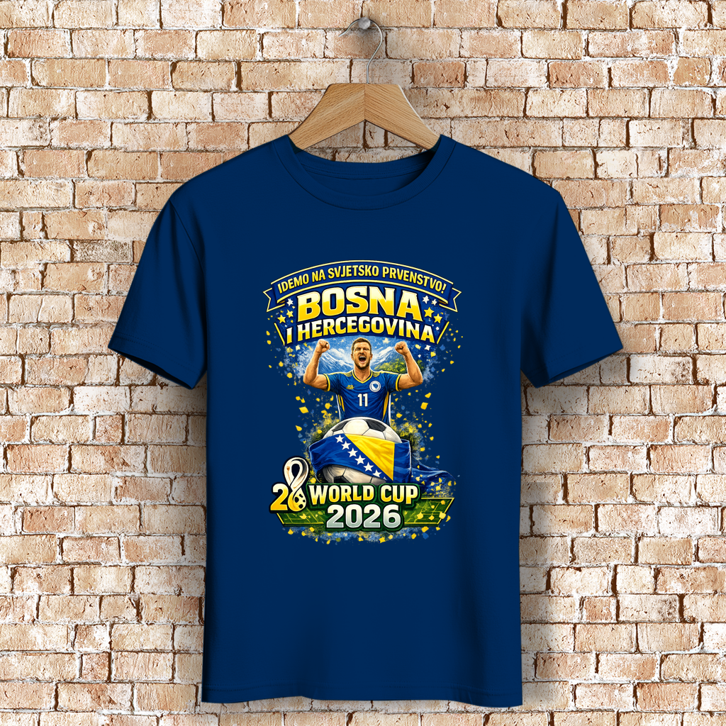 Herren Premium Bio T-Shirt – Bosnien | Design 01 | Frontprint