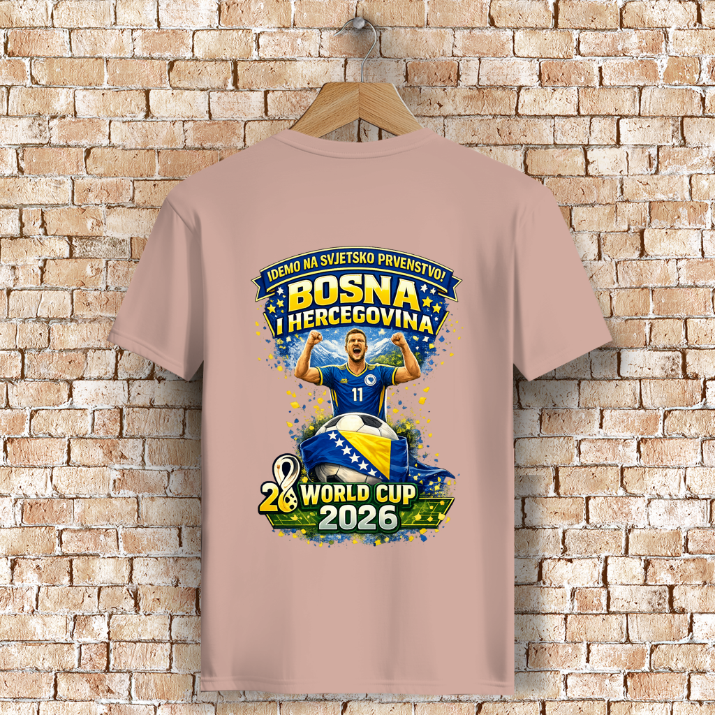 Herren Premium Bio T-Shirt – Bosnien | Design 01 | Rückenprint