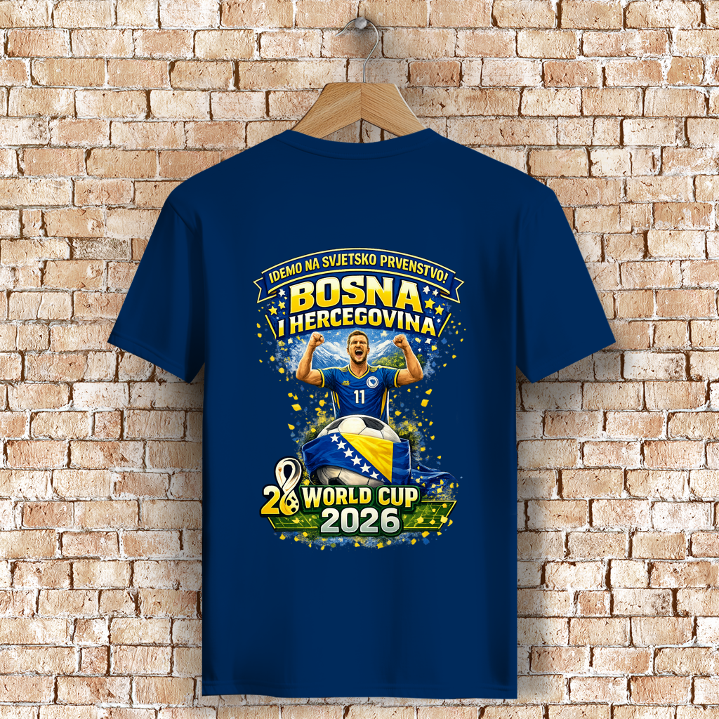 Herren Premium Bio T-Shirt – Bosnien | Design 01 | Rückenprint