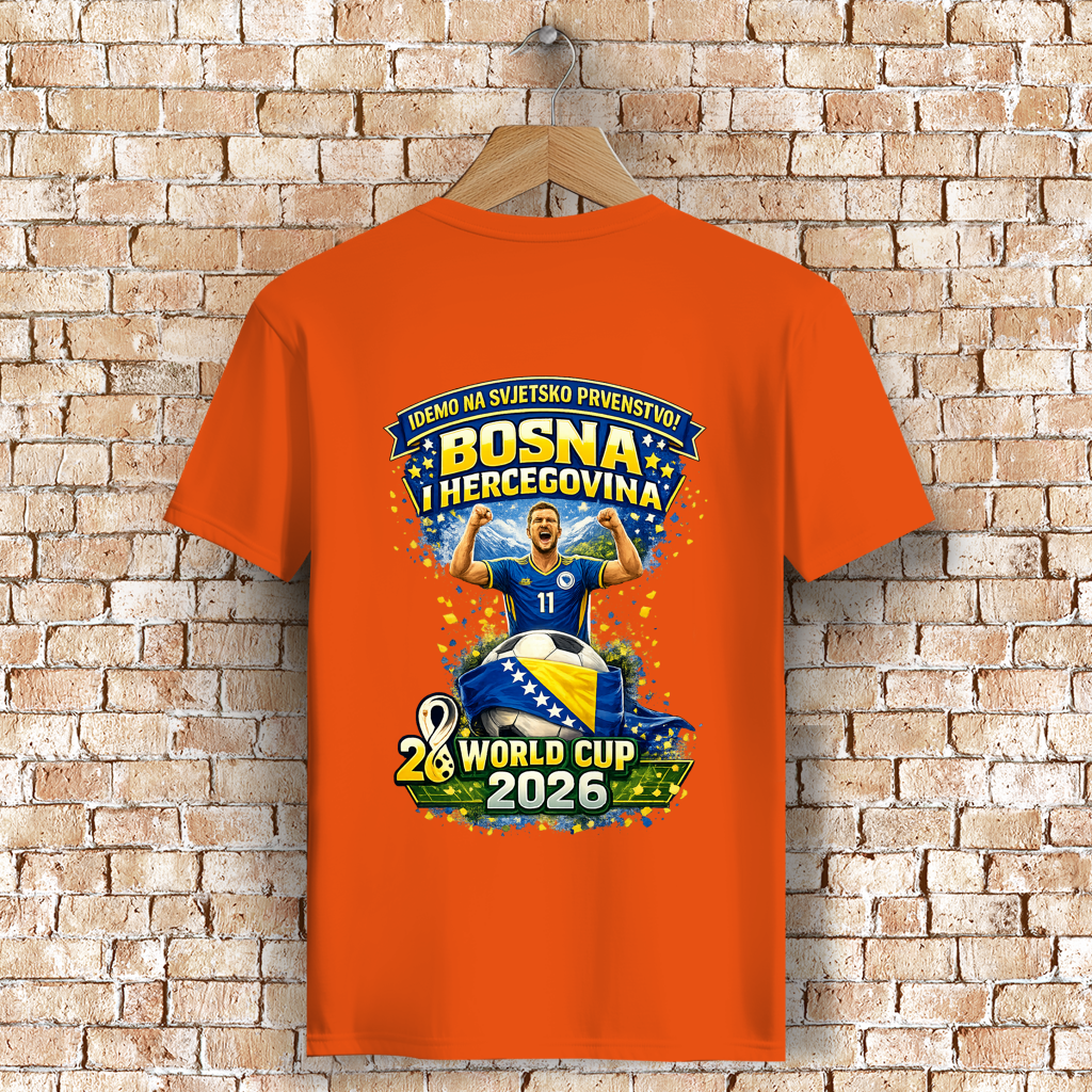 Herren Premium Bio T-Shirt – Bosnien | Design 01 | Rückenprint