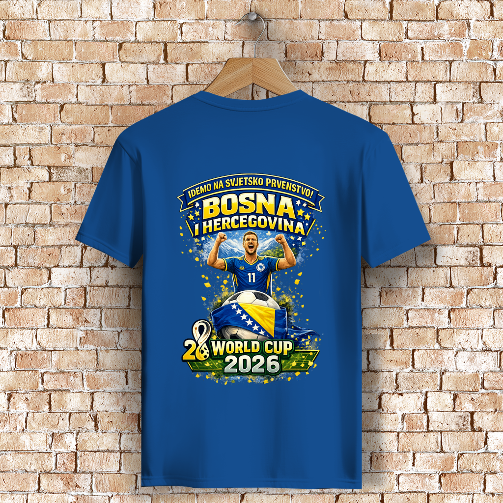 Herren Premium Bio T-Shirt – Bosnien | Design 01 | Rückenprint