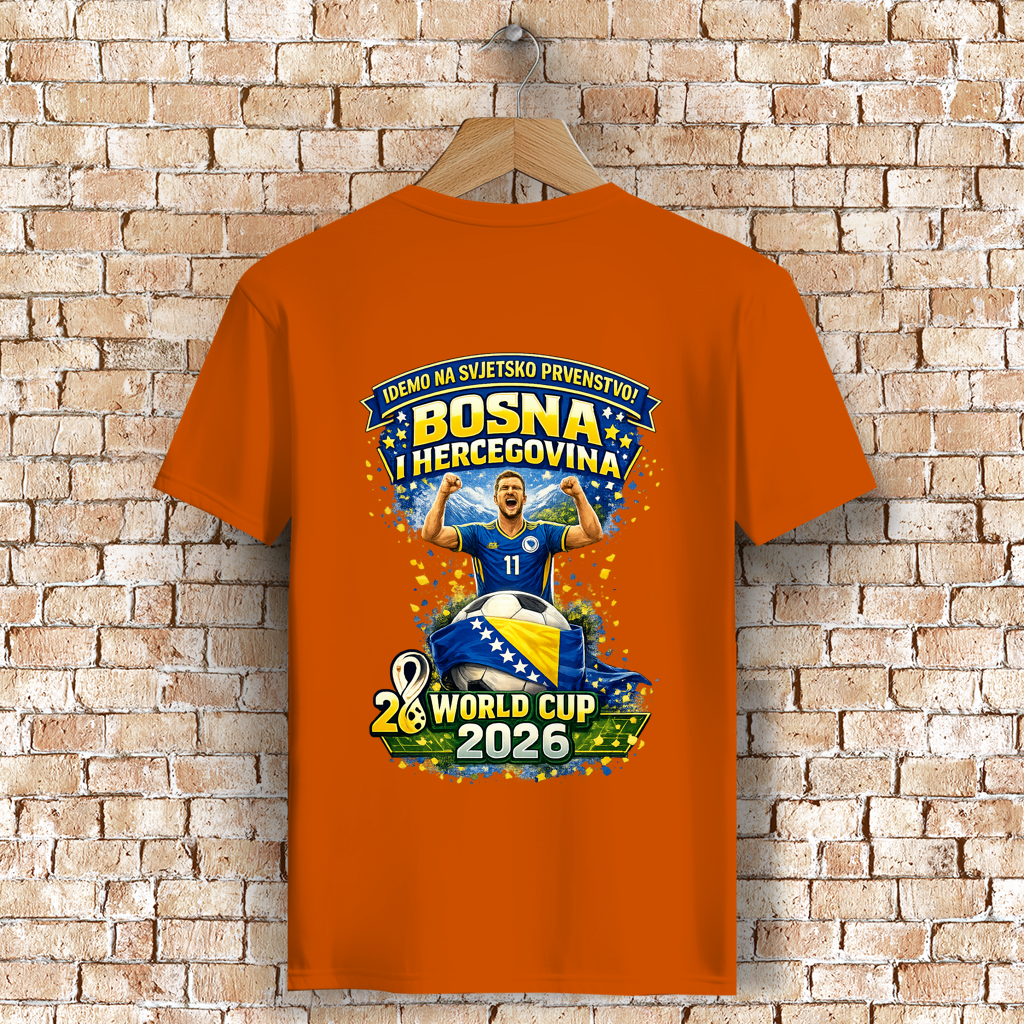Herren Premium Bio T-Shirt – Bosnien | Design 01 | Rückenprint