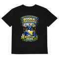 Men's Basic V-Neck T-Shirt – Bosnia | Design 01 | Back Print