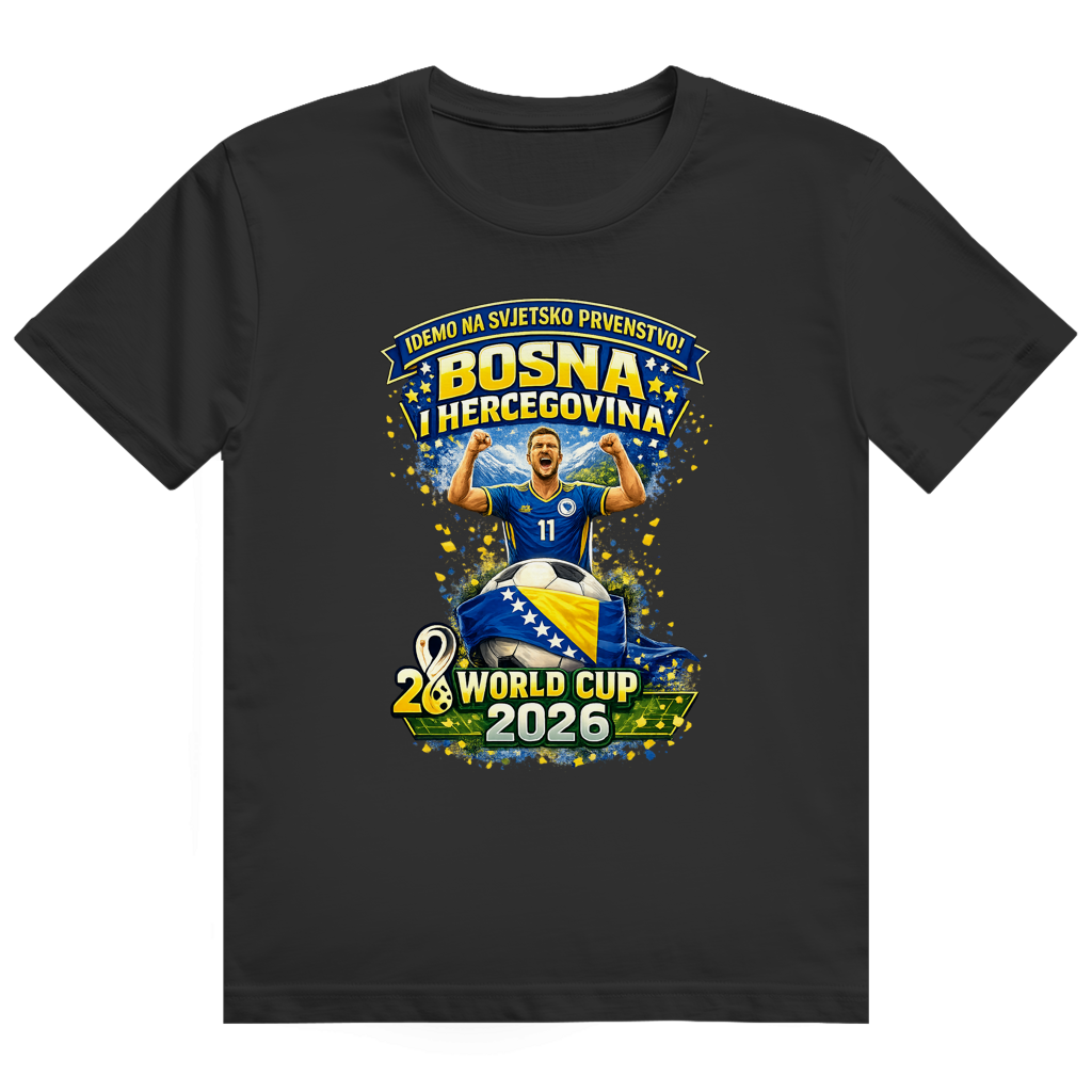 Herren Heavy Cotton T-Shirt – Bosnien | Design 01 | Frontprint