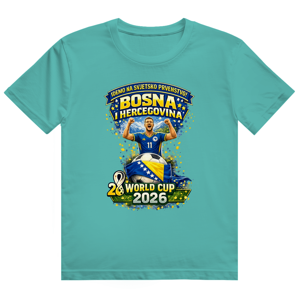 Herren Heavy Cotton T-Shirt – Bosnien | Design 01 | Frontprint