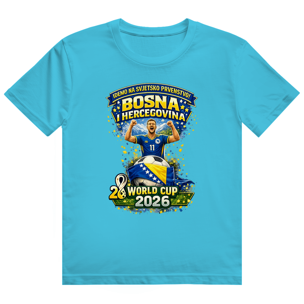 Herren Heavy Cotton T-Shirt – Bosnien | Design 01 | Frontprint