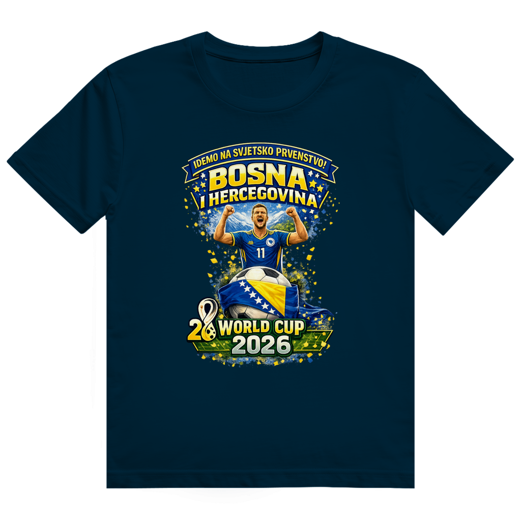 Herren Heavy Cotton T-Shirt – Bosnien | Design 01 | Frontprint