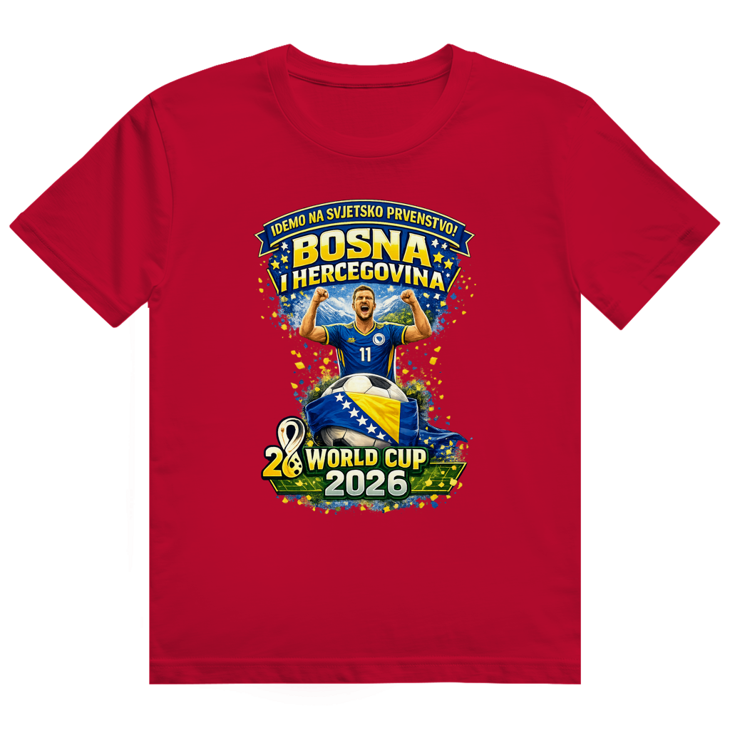 Herren Heavy Cotton T-Shirt – Bosnien | Design 01 | Frontprint