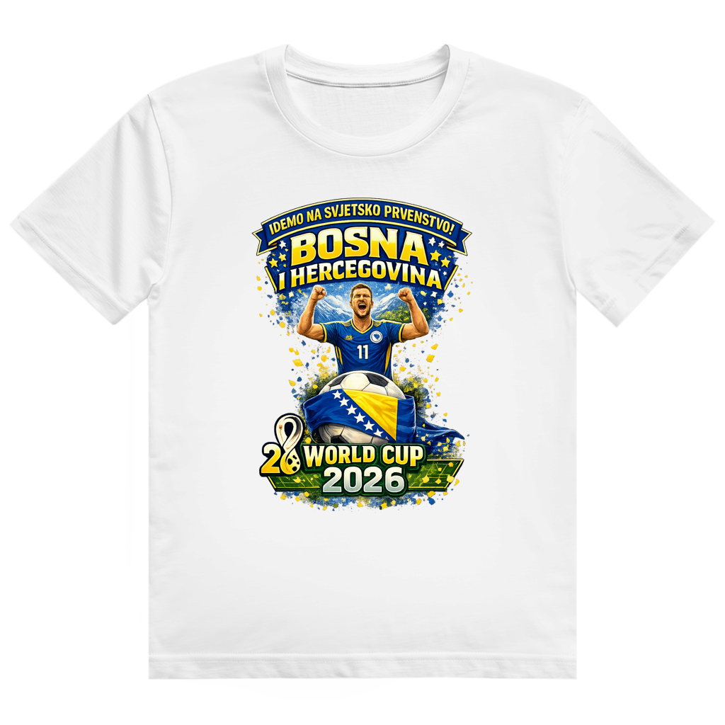 Herren Heavy Cotton T-Shirt – Bosnien | Design 01 | Frontprint