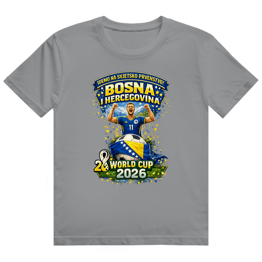 Herren Heavy Cotton T-Shirt – Bosnien | Design 01 | Frontprint