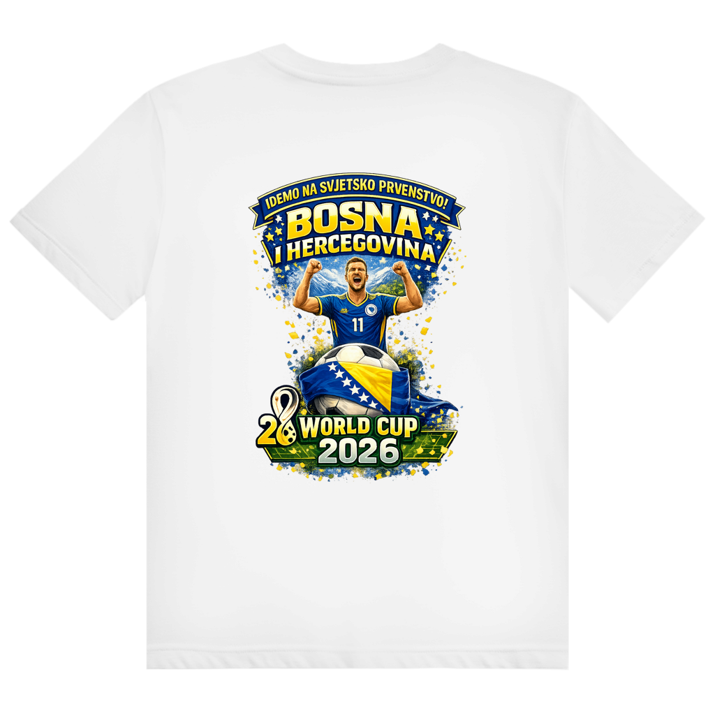 Herren Heavy Cotton T-Shirt – Bosnien | Design 01 | Rückenprint