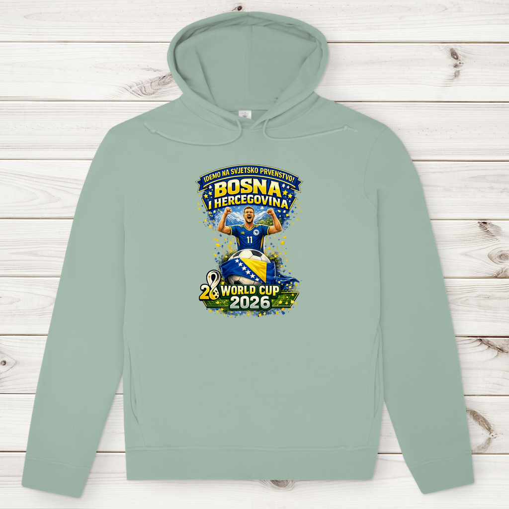Herren Premium Bio Hoodie – Bosnien | Design 01 | Frontprint