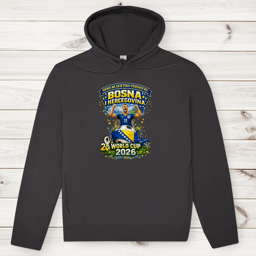 Herren Premium Bio Hoodie – Bosnien | Design 01 | Frontprint