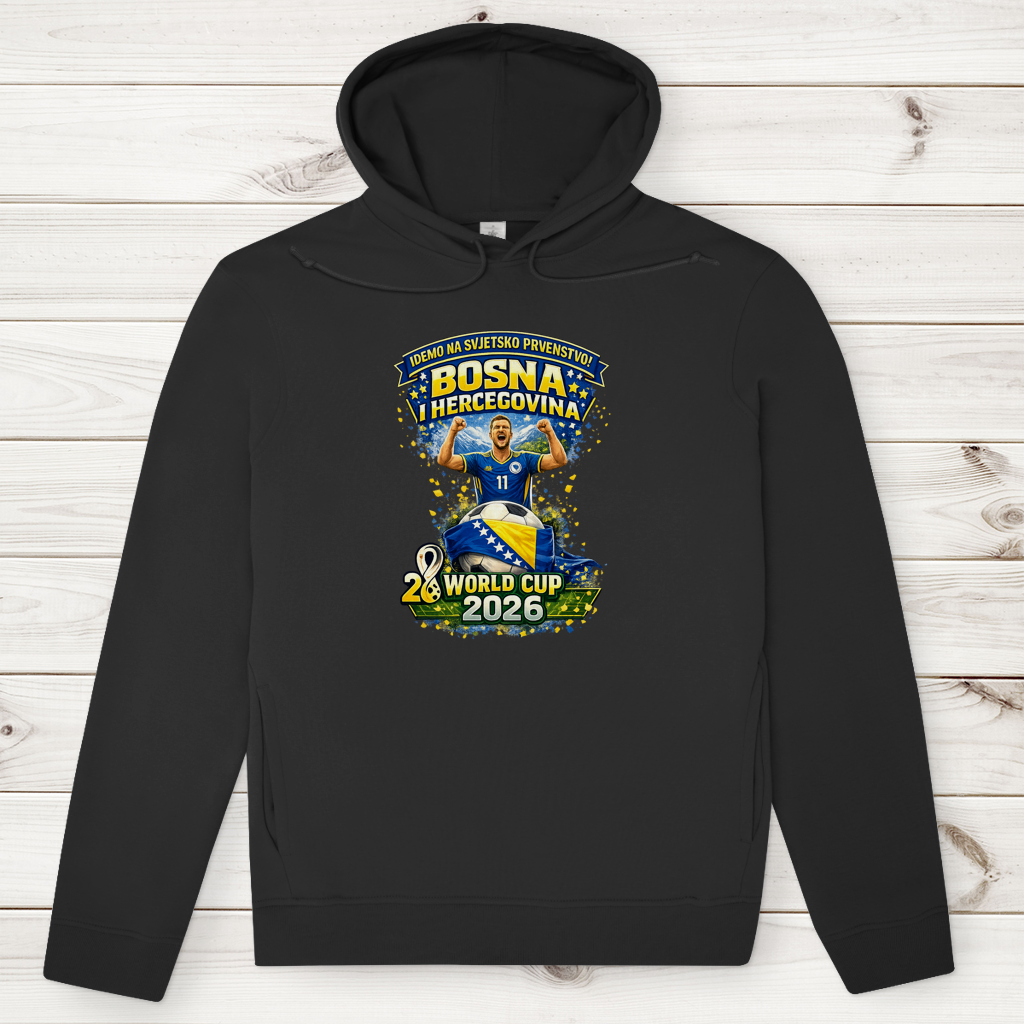 Herren Premium Bio Hoodie – Bosnien | Design 01 | Frontprint