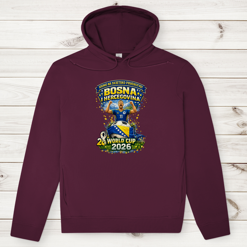 Herren Premium Bio Hoodie – Bosnien | Design 01 | Frontprint
