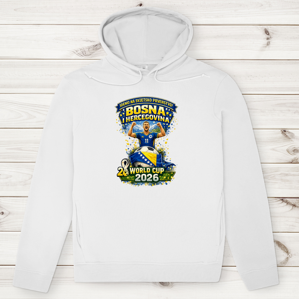 Herren Premium Bio Hoodie – Bosnien | Design 01 | Frontprint
