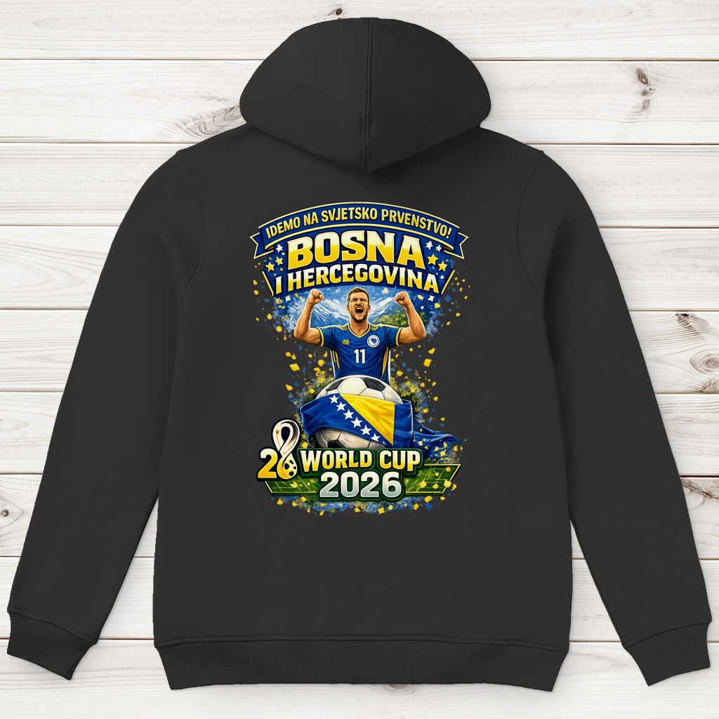 Herren Premium Bio Hoodie – Bosnien | Design 01 | Rückenprint