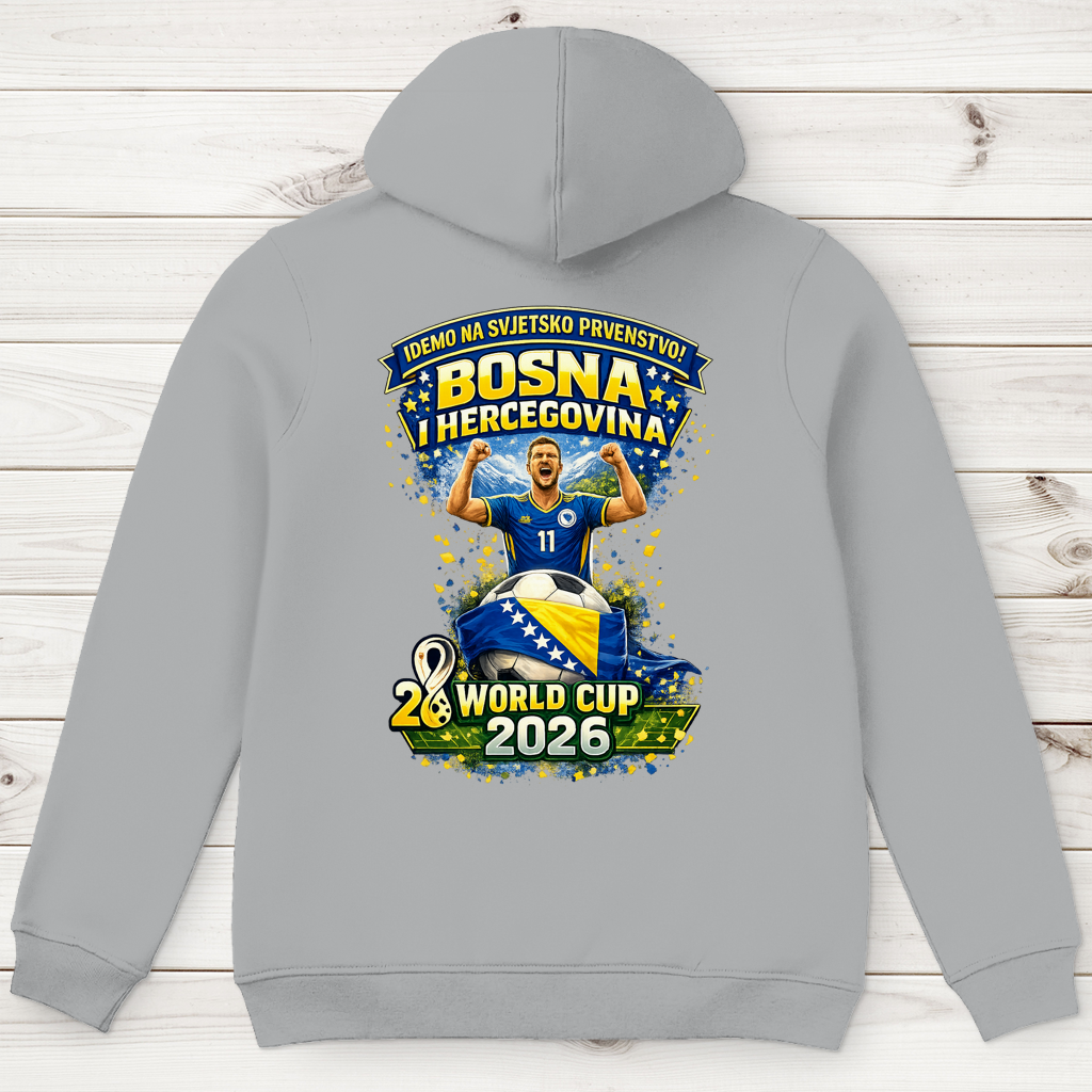 Herren Premium Bio Hoodie – Bosnien | Design 01 | Rückenprint