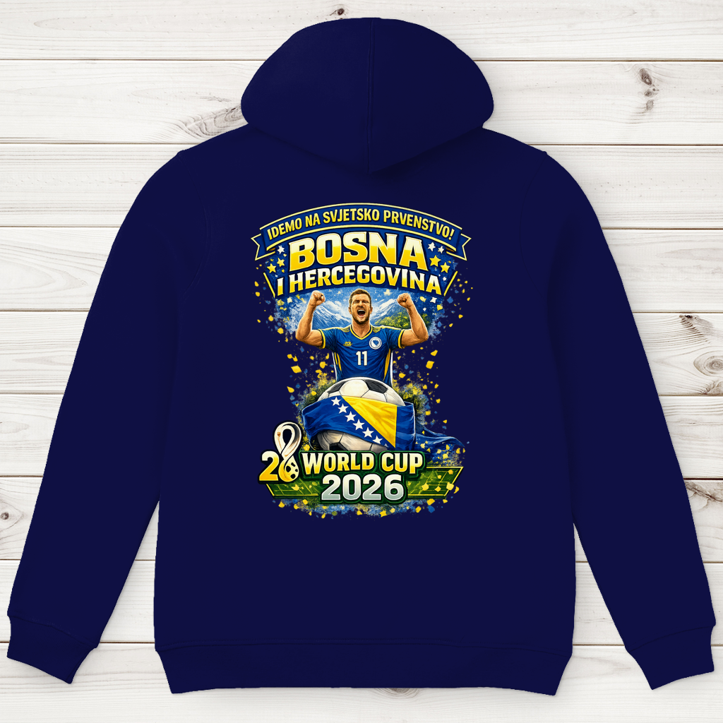 Herren Premium Bio Hoodie – Bosnien | Design 01 | Rückenprint