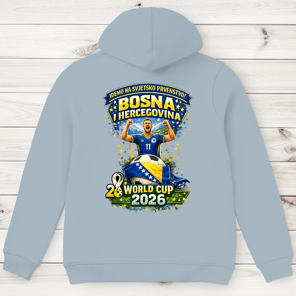 Herren Premium Bio Hoodie – Bosnien | Design 01 | Rückenprint