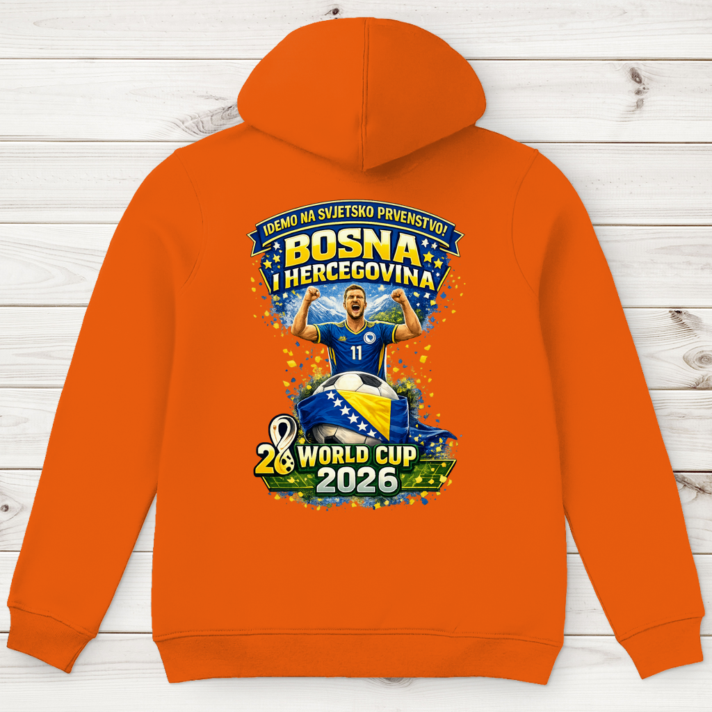 Herren Premium Bio Hoodie – Bosnien | Design 01 | Rückenprint
