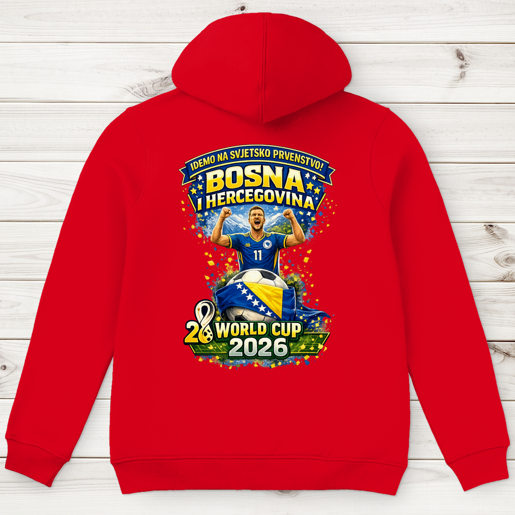 Herren Premium Bio Hoodie – Bosnien | Design 01 | Rückenprint