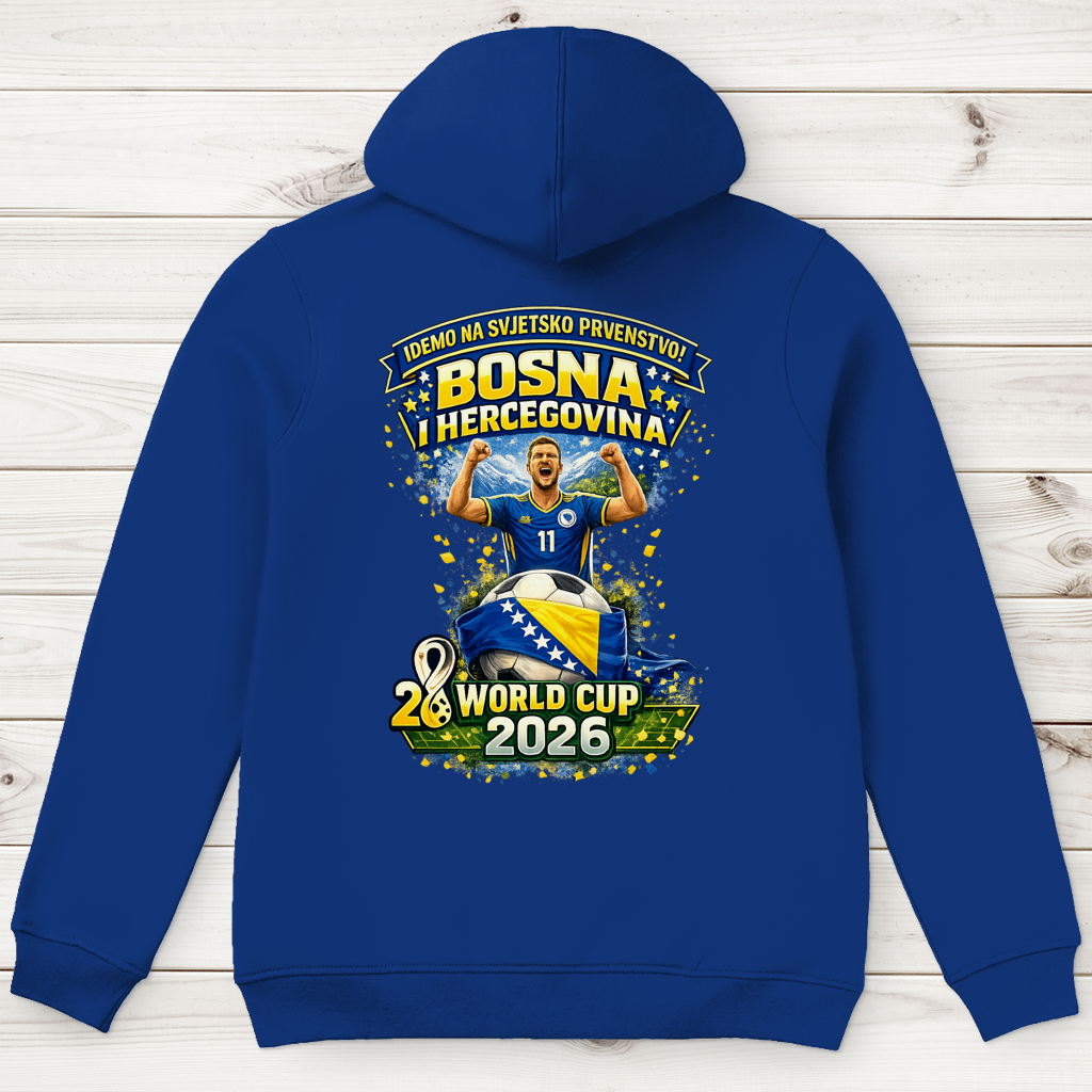 Herren Premium Bio Hoodie – Bosnien | Design 01 | Rückenprint
