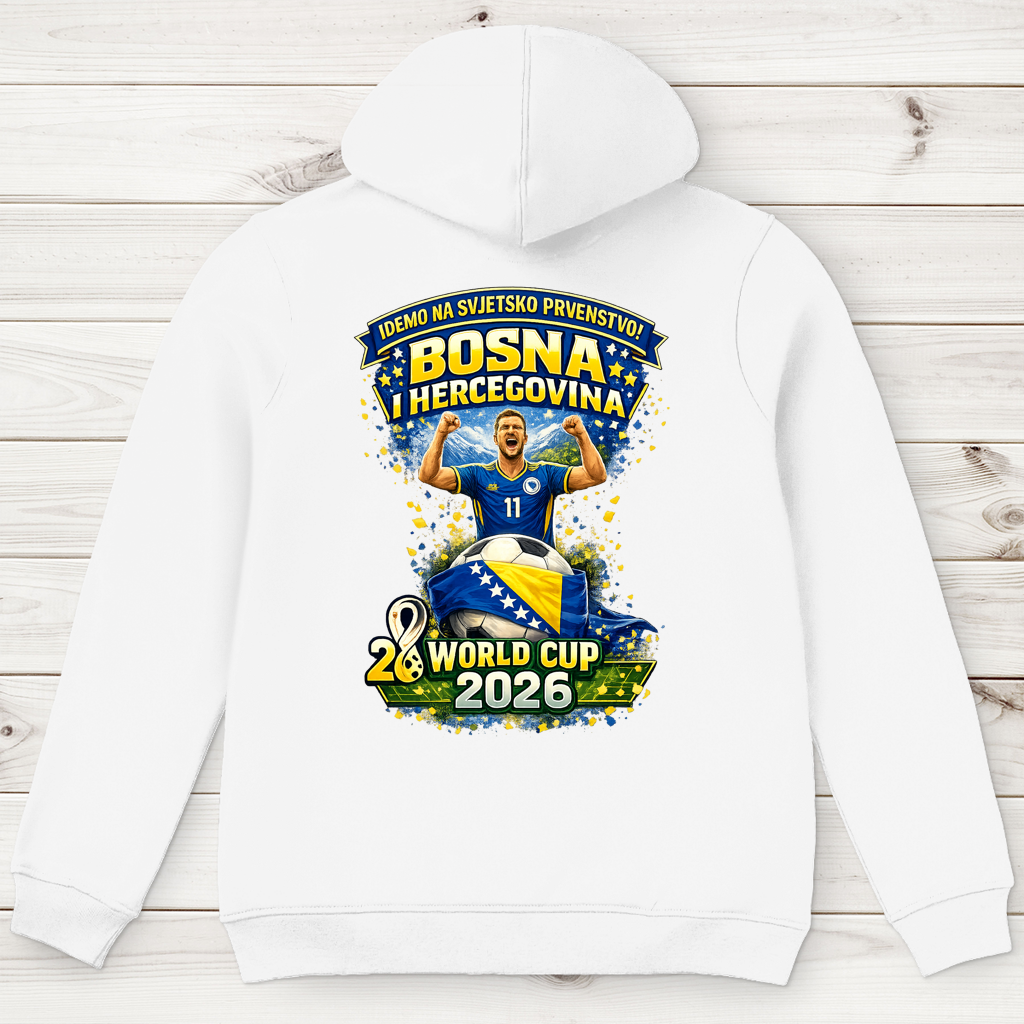 Herren Premium Bio Hoodie – Bosnien | Design 01 | Rückenprint