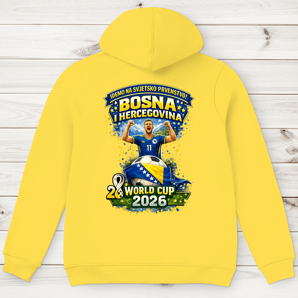 Herren Premium Bio Hoodie – Bosnien | Design 01 | Rückenprint