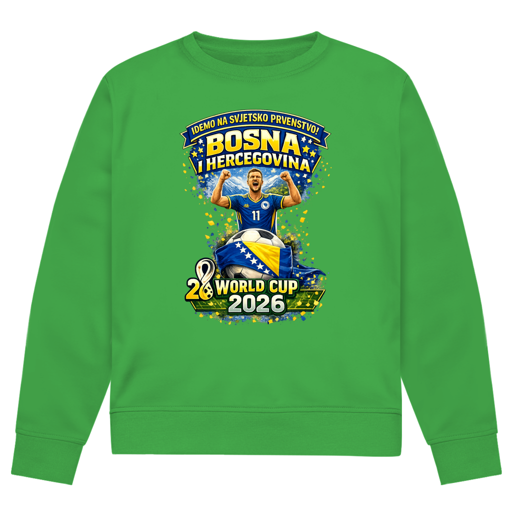 Herren Premium Bio Sweatshirt – Bosnien | Design 01 | Frontprint