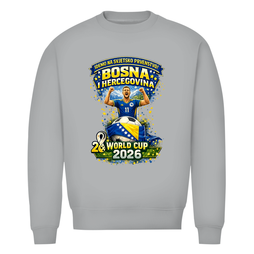 Herren Premium Bio Sweatshirt – Bosnien | Design 01 | Frontprint