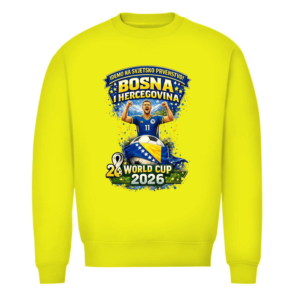 Herren Premium Bio Sweatshirt – Bosnien | Design 01 | Frontprint
