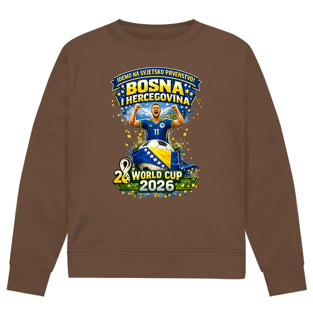 Herren Premium Bio Sweatshirt – Bosnien | Design 01 | Frontprint