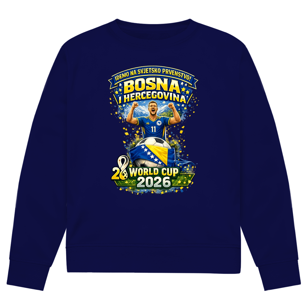 Herren Premium Bio Sweatshirt – Bosnien | Design 01 | Frontprint