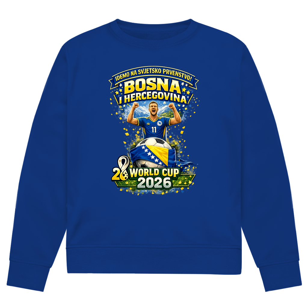 Herren Premium Bio Sweatshirt – Bosnien | Design 01 | Frontprint