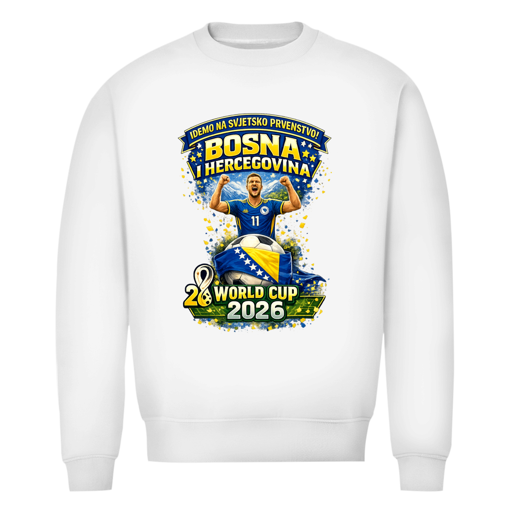 Herren Premium Bio Sweatshirt – Bosnien | Design 01 | Frontprint
