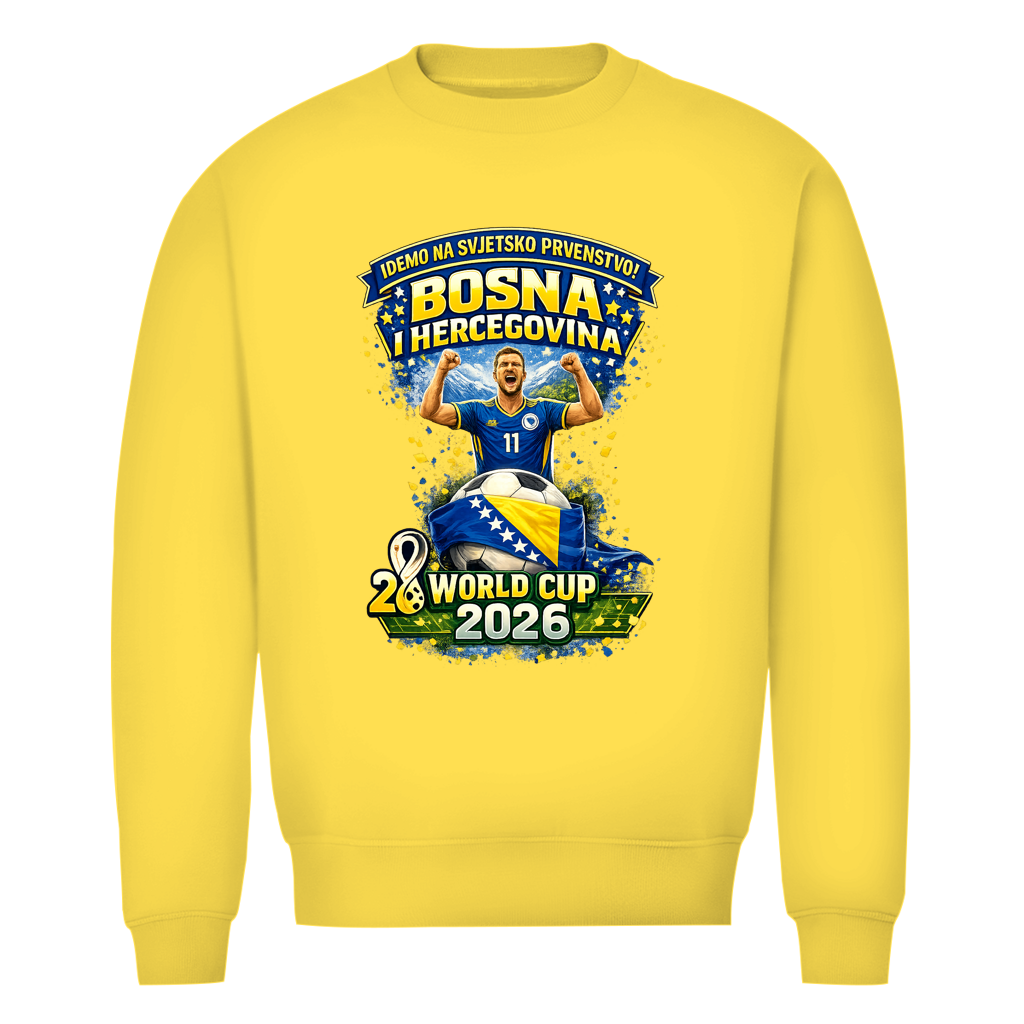 Herren Premium Bio Sweatshirt – Bosnien | Design 01 | Frontprint