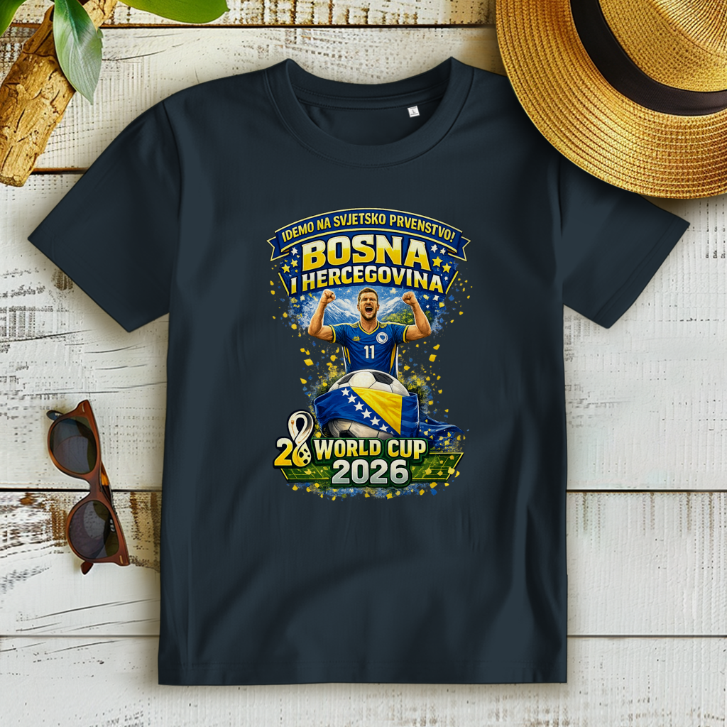 Ženska Premium Organska Majica – Bosna | Dizajn 01 | Prednja štampa