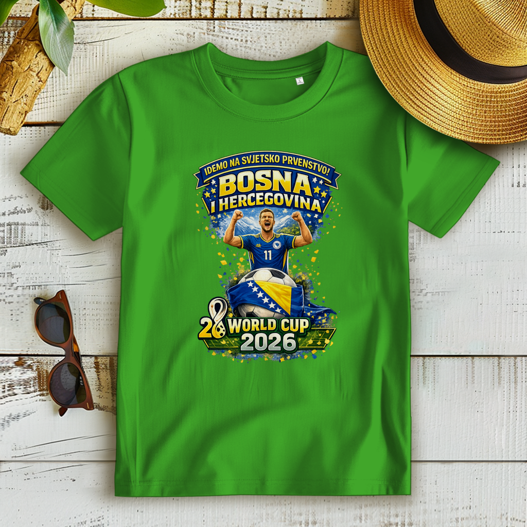 Ženska Premium Organska Majica – Bosna | Dizajn 01 | Prednja štampa