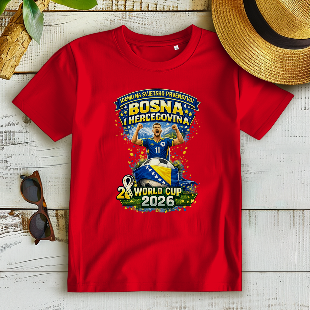 Ženska Premium Organska Majica – Bosna | Dizajn 01 | Prednja štampa