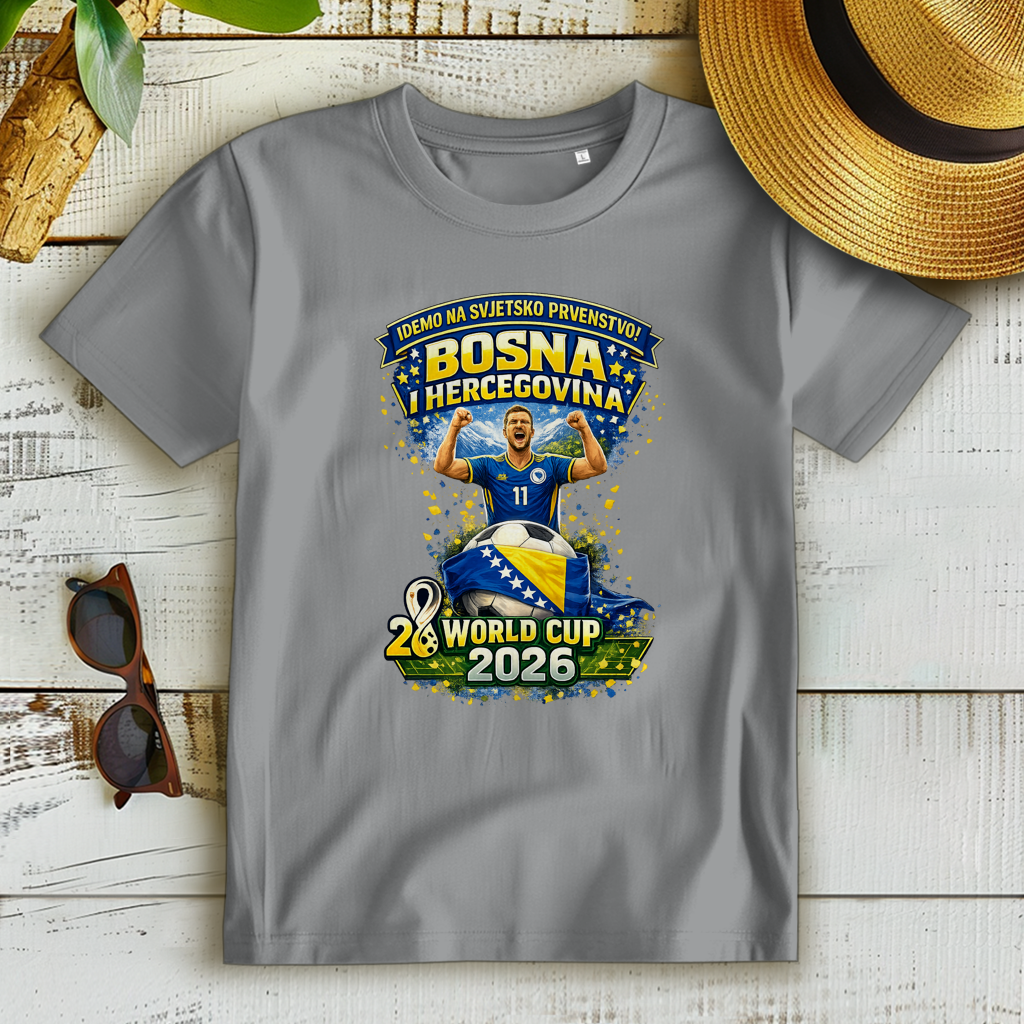 Ženska Premium Organska Majica – Bosna | Dizajn 01 | Prednja štampa